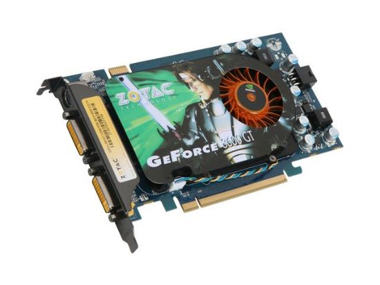 Picture of ZOTAC ZT86TES2PFSR GeForce 8600 GT 512MB 128-bit GDDR3 PCI Express x16 HDCP Ready SLI Support Video Card