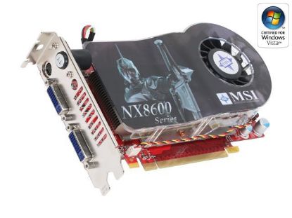 Picture of MSI NX8600GT-TWIN-TURBO GeForce 8600 GT 256MB 128-bit GDDR3 PCI Express x16 SLI Support Video Card