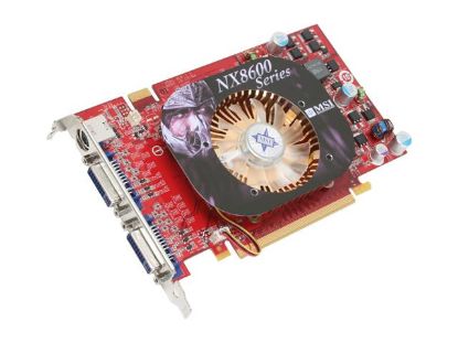 Picture of MSI NX8600GT T2D512E OC GeForce 8600 GT 512MB 128-bit GDDR3 PCI Express x16 SLI Support Video Card