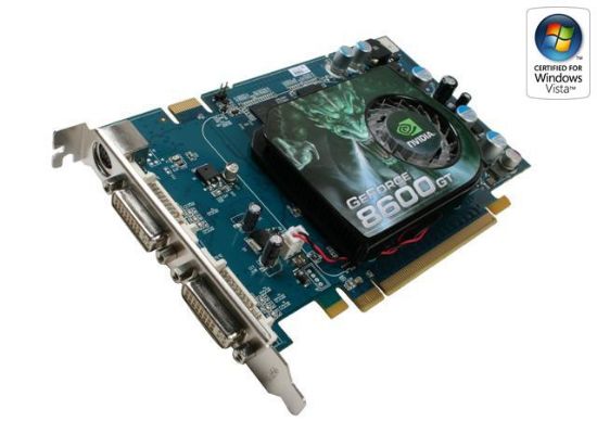 Picture of ECS N8600GT 512MX GeForce 8600 GT 512MB 128-bit GDDR3 PCI Express x16 HDCP Ready SLI Support Video Card