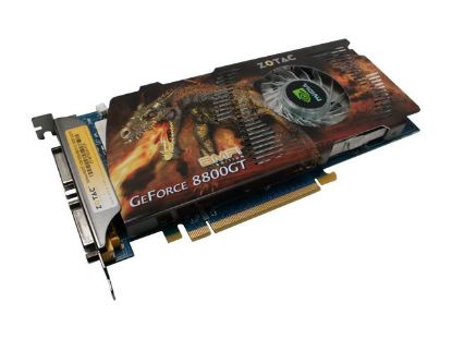 Picture of ZOTAC ZT 88TES3P FCP GeForce 8800 GT 512MB 256-bit GDDR3 PCI Express 2.0 x16 HDCP Ready SLI Support Video Card