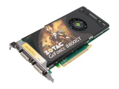 Picture of ZOTAC ZT 88TES2P FSP GeForce 8800 GT 512MB 256-bit GDDR3 PCI Express 2.0 x16 HDCP Ready SLI Support Video Card