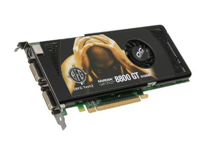 Picture of BFG BFGE88512GTOCE GeForce 8800 GT 512MB 256-bit GDDR3 PCI Express 2.0 x16 HDCP Ready SLI Support Video Card