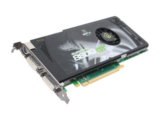 Picture of XFX PVT88PYDF4 GeForce 8800 GT 512MB 256-bit GDDR3 PCI Express 2.0 x16 HDCP Ready SLI Support Video Card