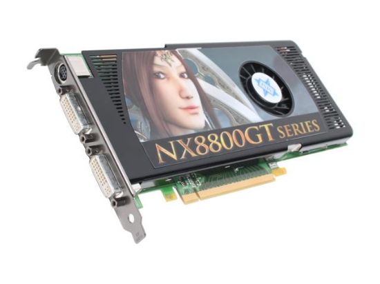 Picture of MSI NX8800GT-T2D512E-OC GeForce 8800GT 512MB 256-bit GDDR3 PCI Express 2.0 x16 HDCP Ready SLI Supported Video Card