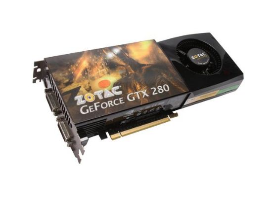 Picture of ZOTAC ZT-X28E3LA-FSP GeForce GTX 280 1GB 512-bit GDDR3 PCI Express 2.0 x16 HDCP Ready SLI Support Video Card