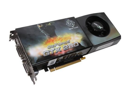 Picture of BFG BFGEGTX2801024OCXE GeForce GTX 280 1GB 512-bit GDDR3 PCI Express 2.0 x16 HDCP Ready SLI Support Video Card