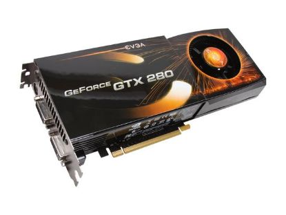 Picture of EVGA 01G P3 1282 A1 GeForce GTX 280 SuperClocked Edition 1GB 512-bit GDDR3 PCI Express 2.0 x16 HDCP Ready SLI Supported Video Card