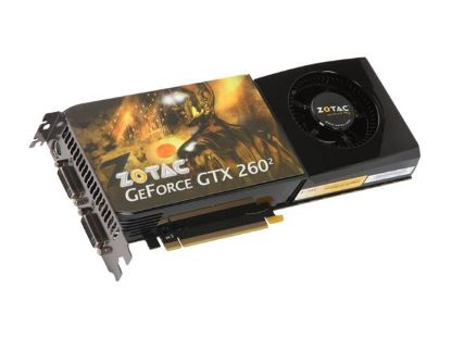 Picture of ZOTAC ZT X26E3KC FSP GeForce GTX 260 896MB 448-bit GDDR3 PCI Express 2.0 x16 HDCP Ready SLI Support Video Card