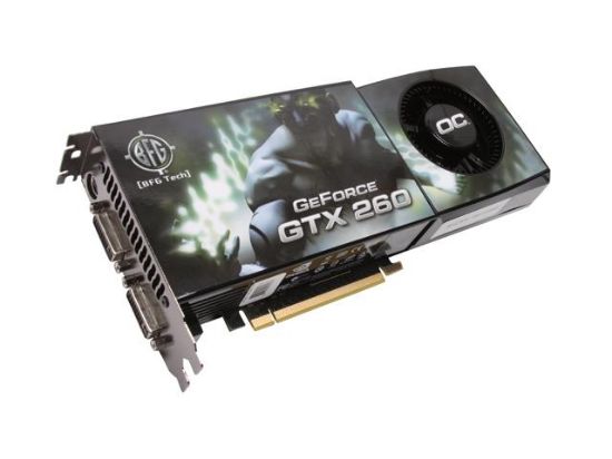 Picture of BFG BFGEGTX260896OCE GeForce GTX 260 896MB 448-bit GDDR3 PCI Express 2.0 x16 HDCP Ready SLI Support Video Card