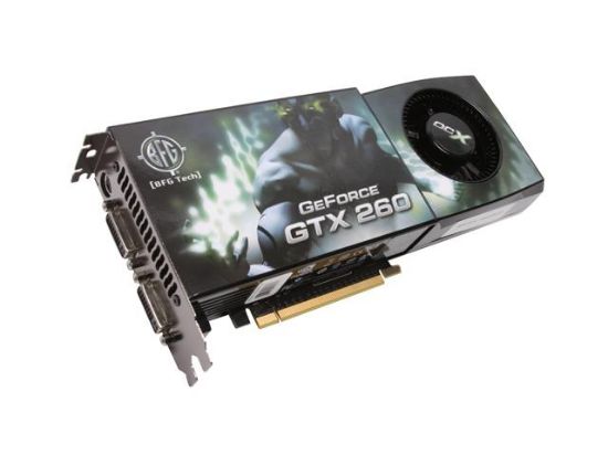 Picture of BFG BFGEGTX260896OCXE GeForce GTX 260 896MB 448-bit GDDR3 PCI Express 2.0 x16 HDCP Ready SLI Support Video Card