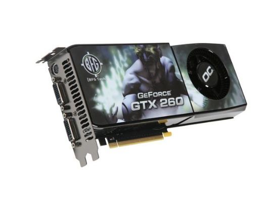 Picture of BFG BFGEGTX260MC896OCBE GeForce GTX 260 Core 216 896MB 448-bit GDDR3 PCI Express 2.0 x16 HDCP Ready SLI Supported Video Card