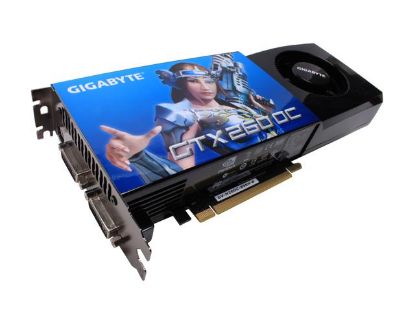 Picture of GIGABYTE GV N26OC 896H B GeForce GTX 260 896MB 448-bit GDDR3 PCI Express 2.0 x16 HDCP Ready SLI Support Video Card