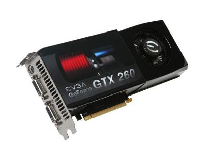 Picture of EVGA 900-10654-0051-300 GeForce GTX 260 Core 216 896MB 448-bit GDDR3 PCI Express 2.0 x16 HDCP Ready SLI Supported Video Card