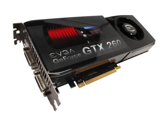 Picture of EVGA 896-P3-1255-RX GeForce GTX 260 Core 216 896MB 448-bit GDDR3 PCI Express 2.0 x16 HDCP Ready SLI Supported Video Card