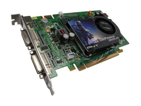 Picture of PNY VCG95512GXEB-FLB GeForce 9500 GT 512MB 128-bit GDDR2 PCI Express 2.0 x16 HDCP Ready SLI Support Video Card