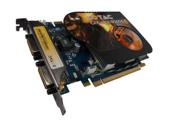 Picture of ZOTAC ZT 95TEH2P FSR GeForce 9500 GT 512MB 128-bit GDDR2 PCI Express 2.0 x16 HDCP Ready SLI Support Video Card