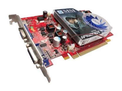 Picture of MSI N95GT MD512 OC GeForce 9500 GT 512MB 128-bit GDDR2 PCI Express 2.0 x16 HDCP Ready Video Card