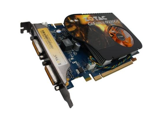 Picture of ZOTAC ZT-95TEK2P-FSL GeForce 9500 GT 1GB 128-bit GDDR2 PCI Express 2.0 x16 HDCP Ready SLI Support Video Card