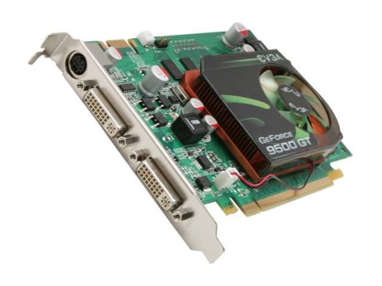 Picture of EVGA N95D2-LF GeForce 9500 GT 1GB 128-bit DDR2 PCI Express 2.0 x16 HDCP Ready SLI Support Video Card