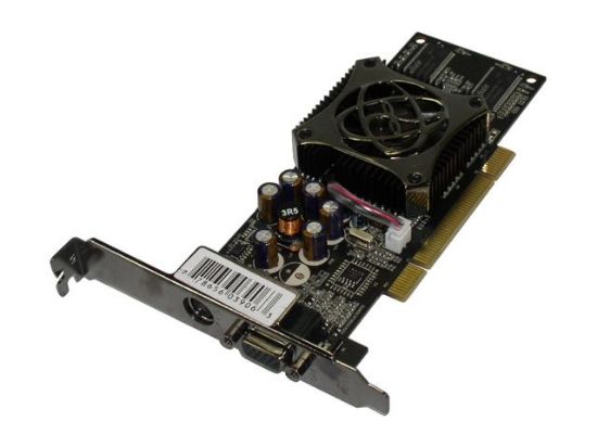 Picture of XFX PVT64KNT GeForce FX 5200 128MB DDR PCI Low Profile Video Card