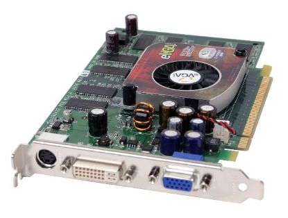 Picture of EVGA 128 P2 N361 A1 GeForce 6200 128MB 128-bit DDR PCI Express x16 Video Card