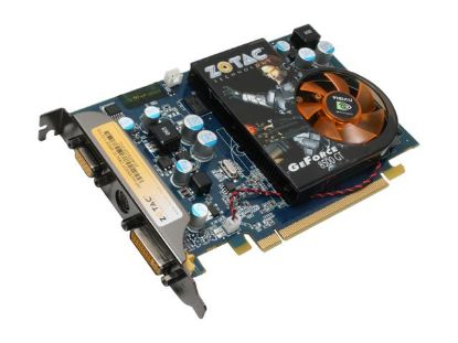 Picture of ZOTAC ZT 85TEG2P FCL GeForce 8500 GT 256MB 128-bit GDDR2 PCI Express x16 HDCP Ready Video Card