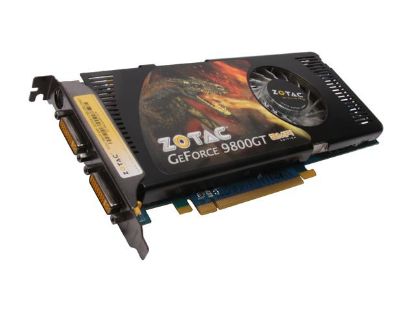 Picture of ZOTAC ZT 98GES5P FCP GeForce 9800 GT 512MB 256-bit GDDR3 PCI Express 2.0 x16 HDCP Ready SLI Support Video Card