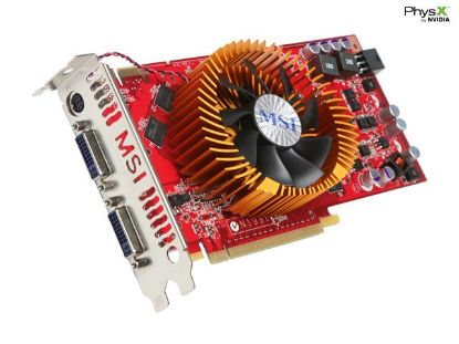 Picture of MSI N9800GT T2D512 OC V2 GeForce 9800 GT 512MB 256-bit GDDR3 PCI Express 2.0 x16 HDCP Ready SLI Support Video Card