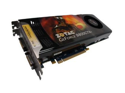 Picture of ZOTAC ZT 98PES3P FSP GeForce 9800 GTX 512MB 256-bit GDDR3 PCI Express 2.0 x16 HDCP Ready SLI Support Video Card