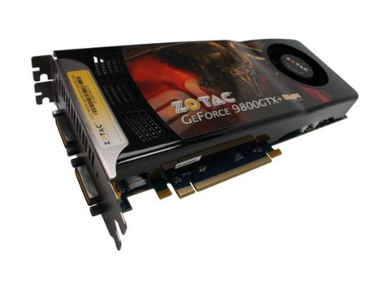 Picture of ZOTAC ZT 98PES3P FCP GeForce 9800 GTX 512MB 256-bit GDDR3 PCI Express 2.0 x16 HDCP Ready SLI Support Video Card