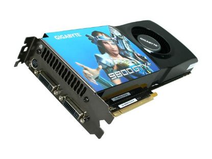 Picture of GIGABYTE GV N98XP512H B GeForce 9800 GTX 512MB 256-bit GDDR3 PCI Express 2.0 x16 HDCP Ready SLI Support Video Card