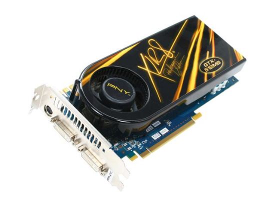 Picture of PNY RVCG98GTXPXXB GeForce 9800 GTX 512MB 256-bit GDDR3 PCI Express 2.0 x16 HDCP Ready SLI Support Video Card