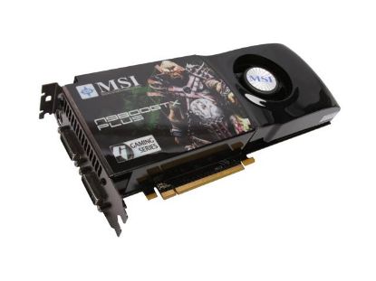 Picture of MSI N9800GTX PLUS T2D512 OC GeForce 9800 GTX 512MB 256-bit GDDR3 PCI Express 2.0 x16 HDCP Ready SLI Support Video Card