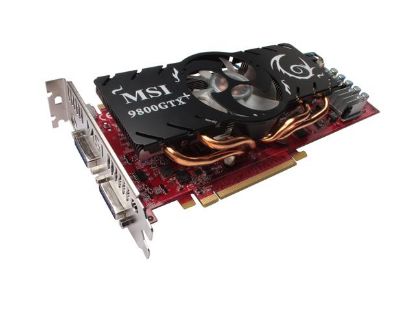 Picture of MSI N9800GTX PLUS 512M OC GeForce 9800 GTX 512MB 256-bit GDDR3 PCI Express 2.0 x16 HDCP Ready SLI Support Video Card