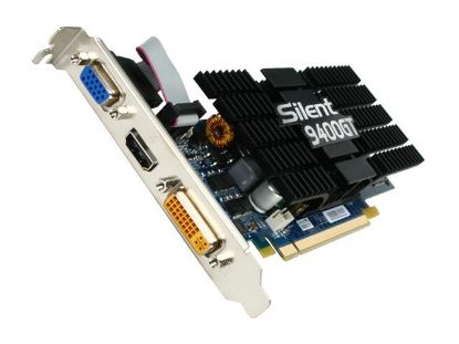 Picture of ECS NS9400GTC 512QZ H GeForce 9400 GT 512MB 128-bit DDR2 PCI Express 2.0 x16 HDCP Ready Low Profile Ready Video Card