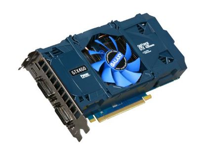 Picture of GALAXY 60XGH6HS3HML GeForce GTX 460 (Fermi) GC Version 1GB 256-bit GDDR5 PCI Express 2.0 x16 HDCP Ready SLI Support Video Card