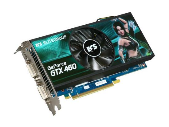 Picture of ECS NGTX4601GPIF1 GeForce GTX 460 (Fermi) 1GB 256-bit GDDR5 PCI Express 2.0 x16 HDCP Ready SLI Support Video Card