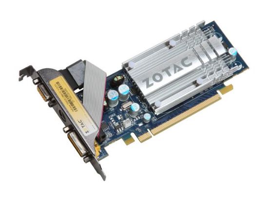 Picture of ZOTAC ZT 72SE120 HSS GeForce 7200GS 128MB 64-bit GDDR2 PCI Express x16 SLI Support Low Profile Video Card