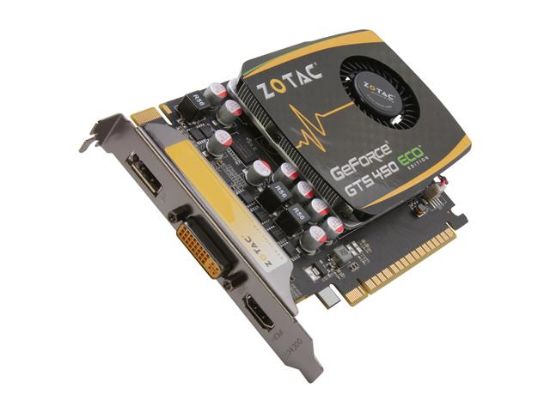 Picture of S3 GRAPHICS 288-3N178-000ZT GeForce GTS 450 (Fermi) 1GB 128-bit DDR3 PCI Express 2.0 x16 HDCP Ready SLI Support Video Card