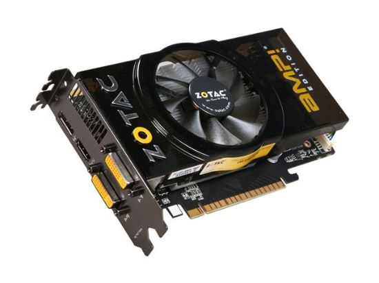 Picture of ZOTAC ZT-40502-10L AMP! GeForce GTS 450 (Fermi) 1GB 128-bit GDDR5 PCI Express 2.0 x16 HDCP Ready SLI Support Video Card