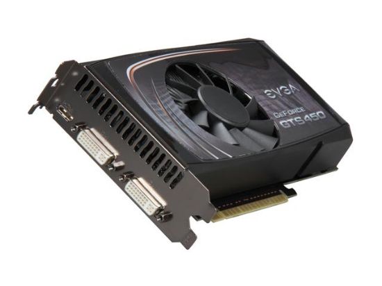 Picture of EVGA 01GP31351A2 GeForce GTS 450 (Fermi) 1GB 128-bit GDDR5 PCI Express 2.0 x16 HDCP Ready SLI Support Video Card