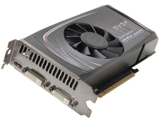 Picture of EVGA 01G-P3-1351-RX GeForce GTS 450 (Fermi) 1GB 128-bit GDDR5 PCI Express 2.0 x16 HDCP Ready SLI Support Video Card