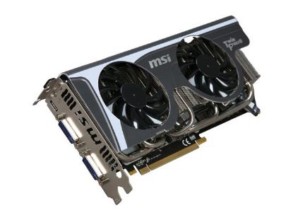 Picture of MSI N470GTX-TWIN-FROZR-II GeForce GTX 470 (Fermi) 1280MB 320-bit GDDR5 PCI Express 2.0 x16 HDCP Ready SLI Support Video Card