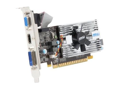 Picture of MSI N430GT MD1G LP GeForce GT 430 (Fermi) 1GB 64-bit DDR3 PCI Express 2.0 x16 HDCP Ready Low Profile Video Card