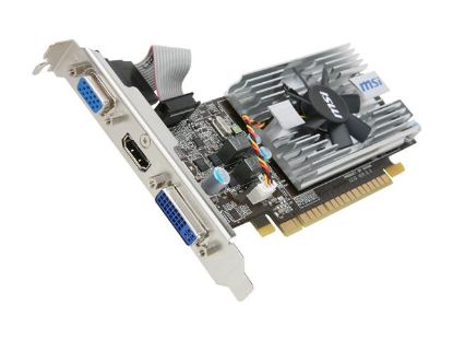 Picture of MSI N430GT MD1GD3/LP GeForce GT 430 (Fermi) 1GB 128-bit DDR3 PCI Express 2.0 x16 HDCP Ready Low Profile Video Card