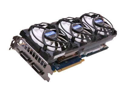 Picture of GALAXY 58NLH5HS3PXZ GeForce GTX 580 (Fermi) 1536MB 384-bit DDR5 PCI Express 2.0 x16 HDCP Ready SLI Support Video Card