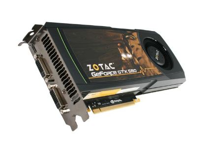 Picture of ZOTAC ZT-50101-10P GeForce GTX 580 (Fermi) 1536MB 384-bit GDDR5 PCI Express 2.0 x16 HDCP Ready SLI Support Video Card