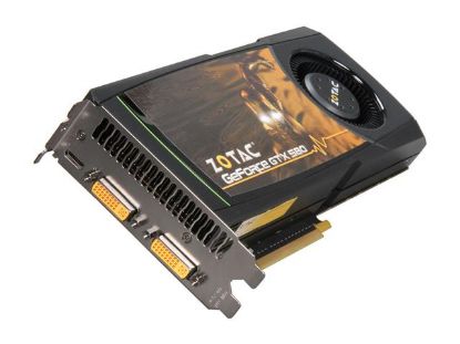 Picture of ZOTAC ZT-50103-10P GeForce GTX 580 (Fermi) 3GB 384-bit GDDR5 PCI Express 2.0 x16 HDCP Ready SLI Support Video Card