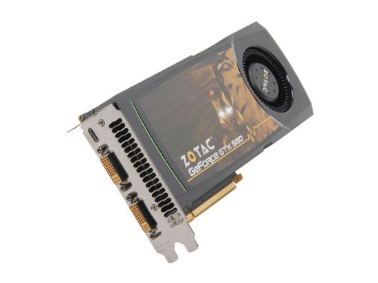 Picture of ZOTAC ZT-50105 GeForce GTX 580 (Fermi) 1536MB 384-bit GDDR5 PCI Express 2.0 x16 HDCP Ready SLI Support Video Card